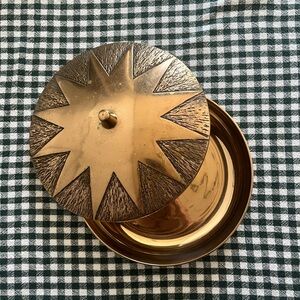 Vintage Brass Lidded Dish